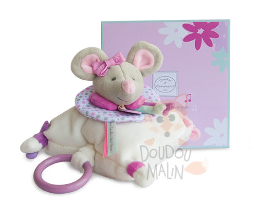  pearly souris boîte à musique rose violet 